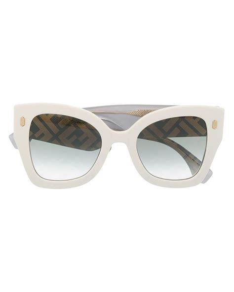 fendi white shoe|Fendi sunglasses women white.